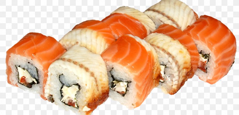 California Roll Sushi Makizushi Pizza Japanese Cuisine, PNG, 1000x485px, California Roll, Animal Source Foods, Appetizer, Asian Food, Atlantic Salmon Download Free