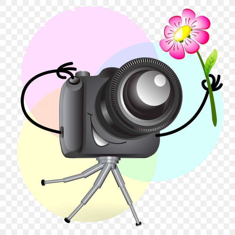Cartoon Camera Royalty-free Clip Art, PNG, 1000x1000px, Cartoon, Camera, Camera Accessory, Camera Lens, Cameras Optics Download Free
