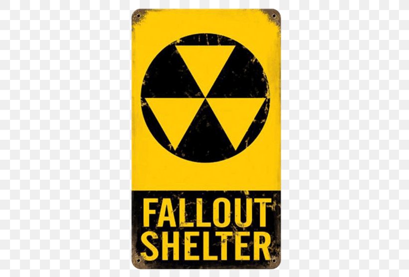 Fallout Shelter Nuclear Fallout Radiation Nuclear Weapon Warning Sign, PNG, 555x555px, Fallout Shelter, Biological Hazard, Brand, Emblem, Hazard Download Free