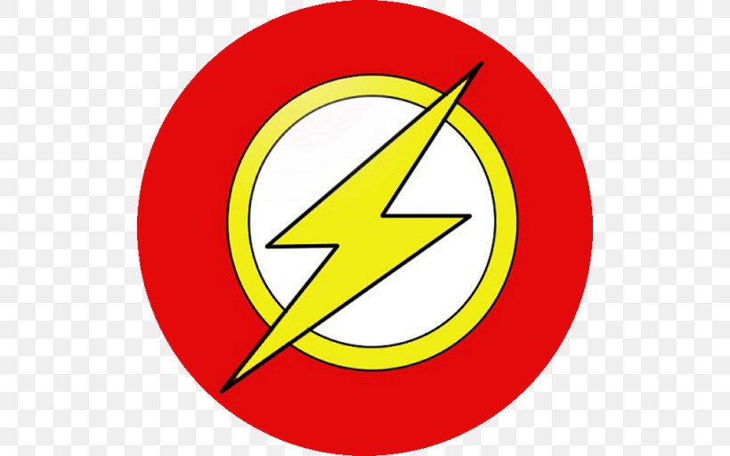 Flash Wally West Superhero Logo, PNG, 512x512px, Flash, Area, Comic Book, Dc Comics, Drawing Download Free