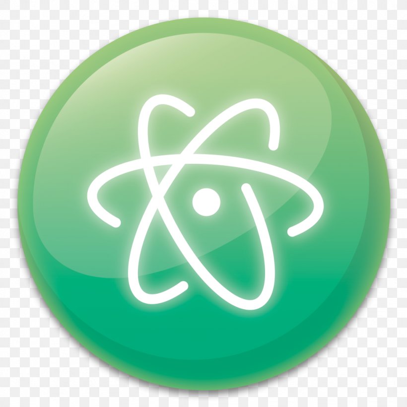 Atom Text Editor, PNG, 1024x1024px, Atom, Green, Integrated Development Environment, Javascript, Logo Download Free