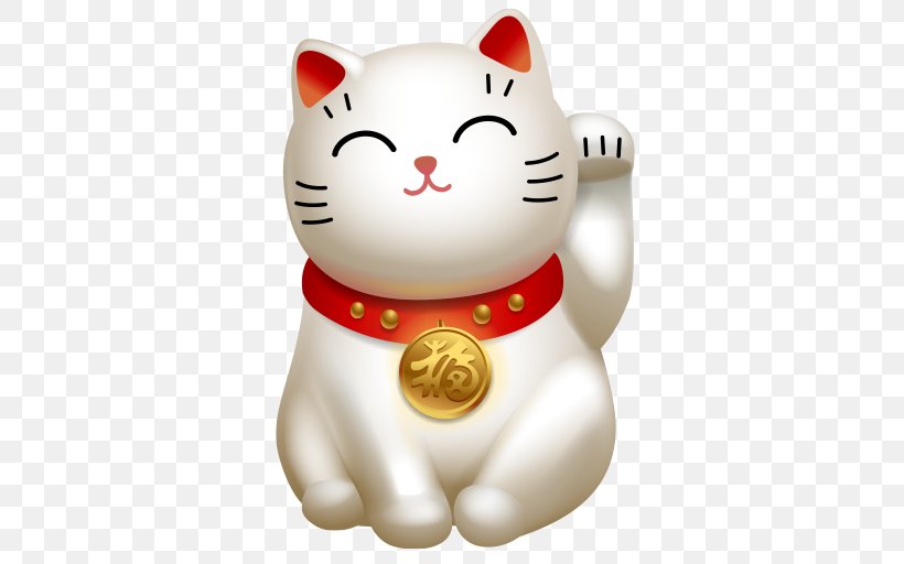 Cat Maneki-neko Good Luck Charm Talisman, PNG, 512x512px, Cat, Amulet, Carnivoran, Cat Like Mammal, Ceramic Download Free