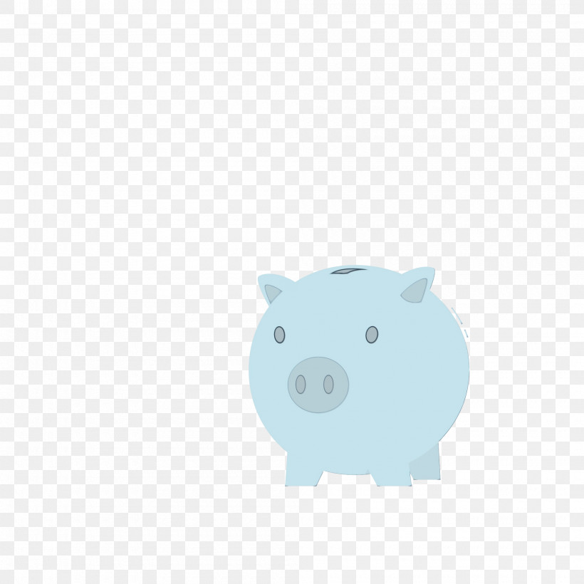 Piggy Bank, PNG, 2000x2000px, Watercolor, Bank, Paint, Piggy Bank, Snout Download Free