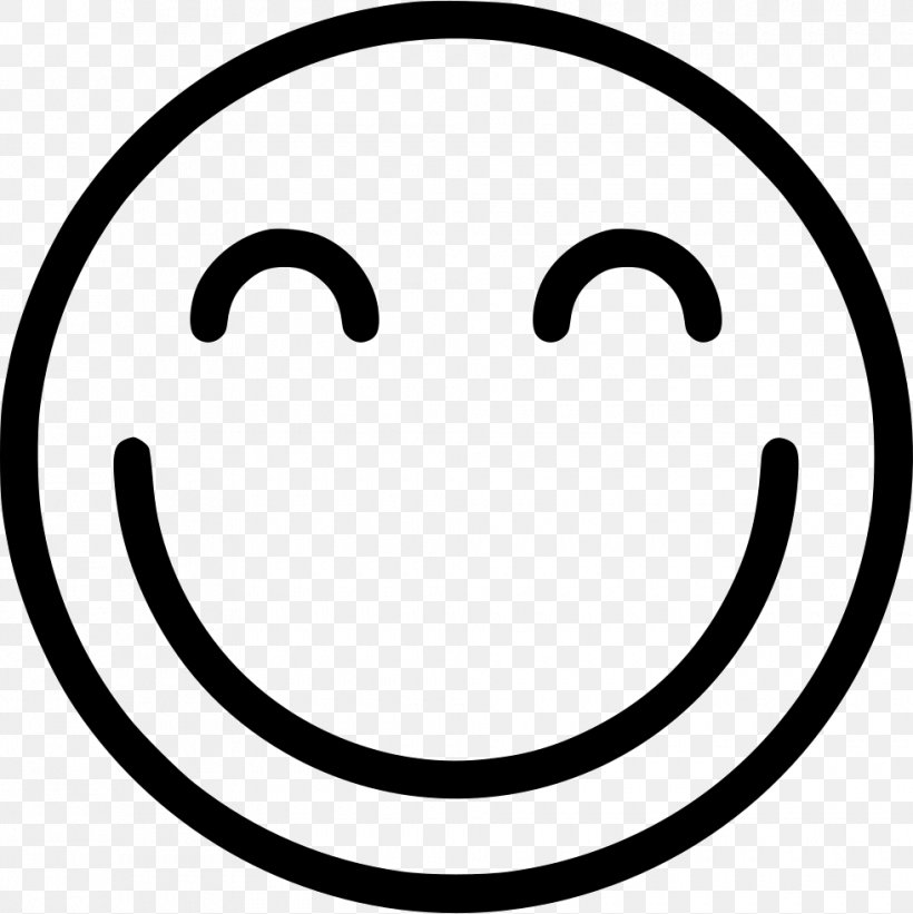 Smiley Emoticon, PNG, 980x982px, Smiley, Area, Black And White, Emoticon, Face Download Free