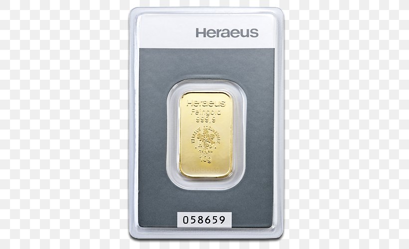 Gold Bar Kinebar Heraeus Valcambi, PNG, 500x500px, Gold, Bullion, Coin, Gold As An Investment, Gold Bar Download Free
