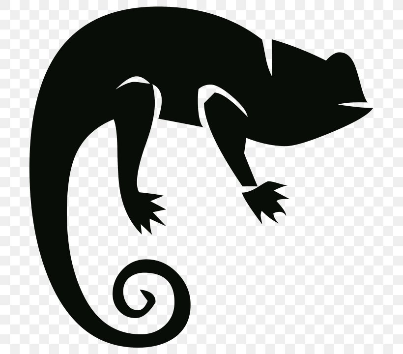 Chameleons Lizard Reptile Clip Art, PNG, 725x720px, Chameleons, Animal, Artwork, Beak, Black And White Download Free
