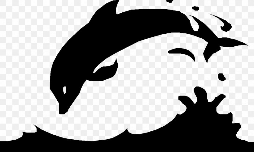 Dolphin Black And White Desktop Wallpaper Clip Art, PNG, 1290x775px, Dolphin, Beak, Beluga Whale, Black, Black And White Download Free