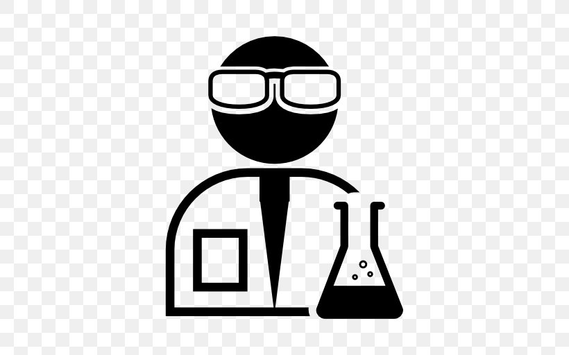 Laboratory Technician Scientist Chemical Substance, PNG, 512x512px, Laboratory, Area, Black And White, Brand, Chemical Substance Download Free