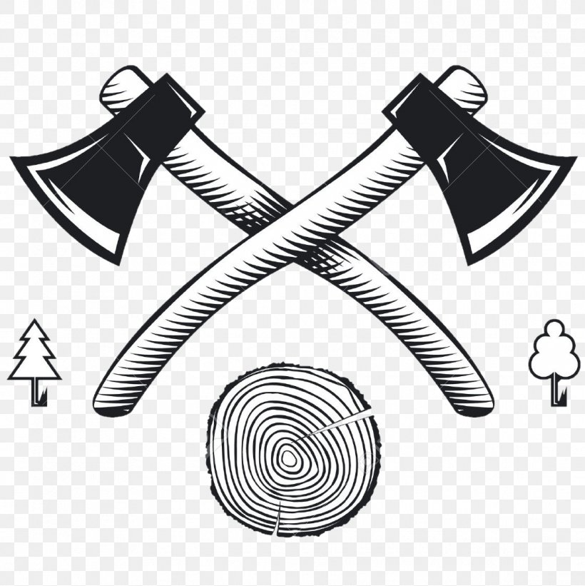 Vector Graphics Lumberjack Logo Illustration Axe, PNG, 1118x1120px, Lumberjack, Axe, Black And White, Drawing, Firewood Download Free