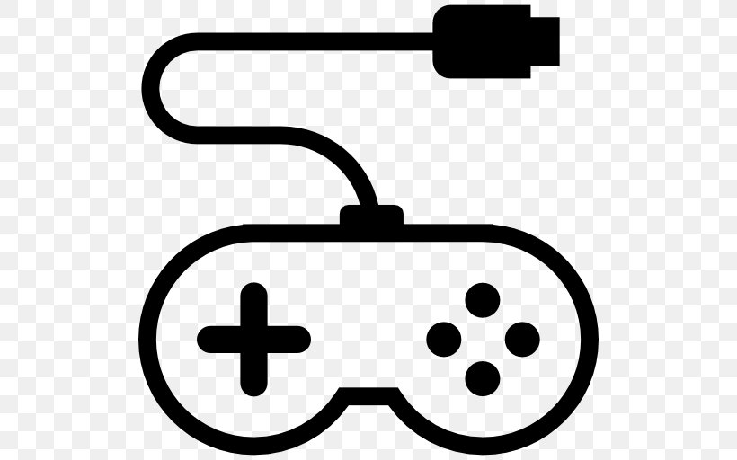 Joystick Game Controllers Video Game Drawing Clip Art, PNG, 512x512px, Joystick, Arcade Game, Area, Black, Black And White Download Free