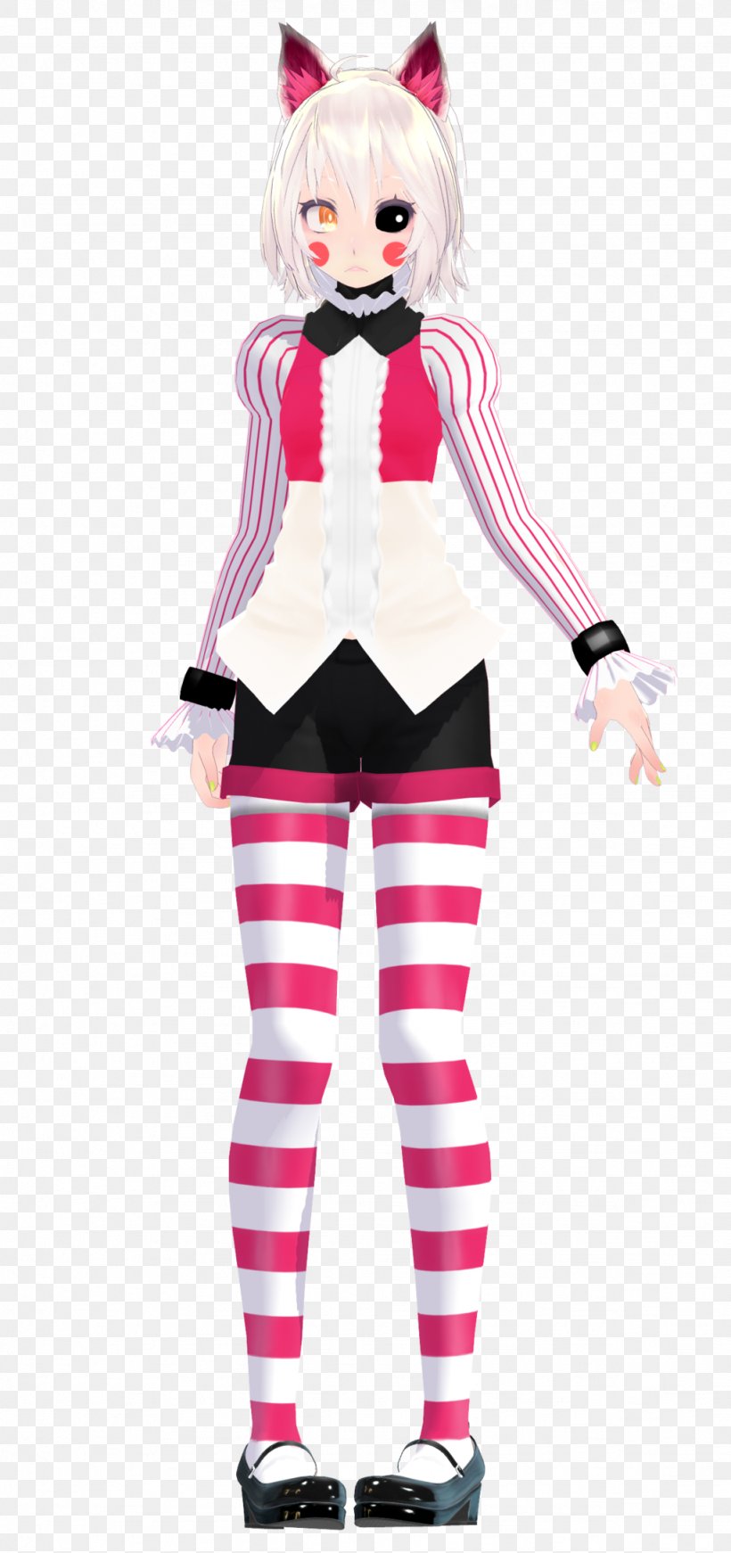 MikuMikuDance Five Nights At Freddy's 2 Hatsune Miku Mangle, PNG, 1024x2176px, Mikumikudance, Art, Clothing, Costume, Deviantart Download Free