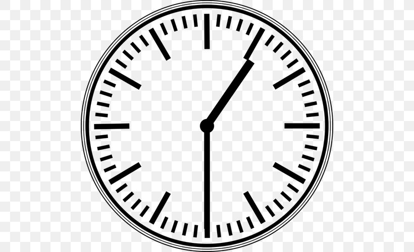 Alarm Clocks Digital Clock, PNG, 500x500px, Clock, Alarm Clocks, Area, Black And White, Digital Clock Download Free