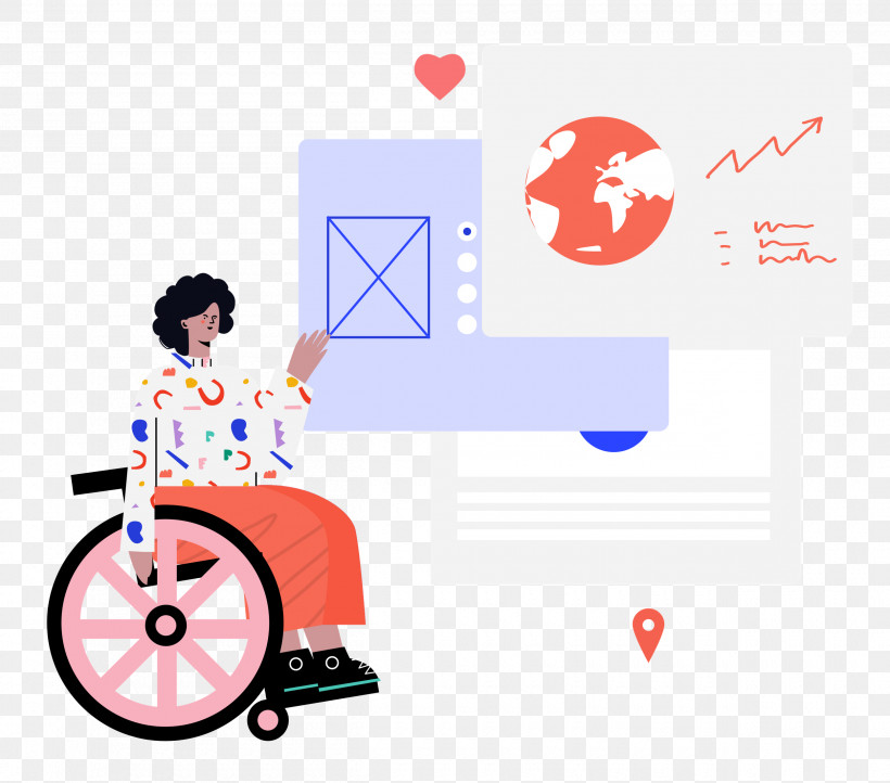 Wheel Chair People, PNG, 2500x2204px, Wheel Chair, Cartoon, Drawing, Interior Design Services, Logo Download Free
