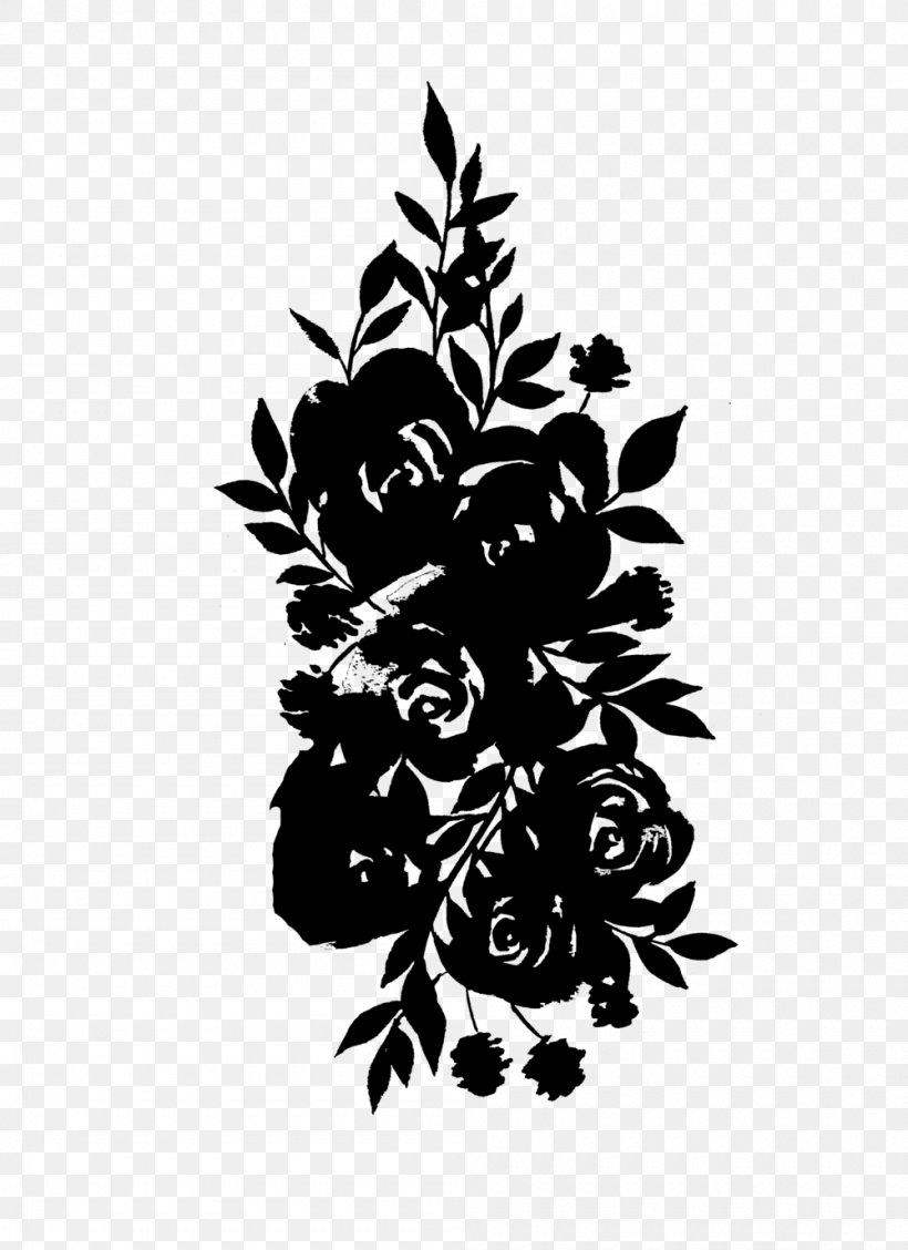 Flowering Plant Pattern Font Silhouette, PNG, 1000x1376px, Flower, Black M, Blackandwhite, Colorado Spruce, Conifer Download Free