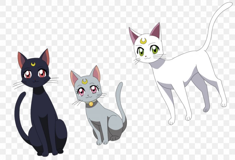 Luna, Artemis, And Diana Luna, Artemis, And Diana Sailor Moon Cat, PNG, 1024x699px, Artemis, Carnivoran, Cartoon, Cat, Cat Like Mammal Download Free