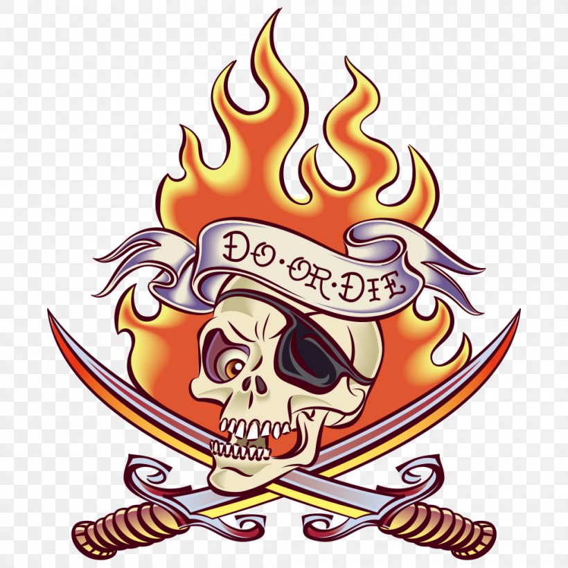 Old School (tattoo) Flame Illustration, PNG, 1000x1000px, Tattoo, Art, Creative Market, Crest, Fictional Character Download Free