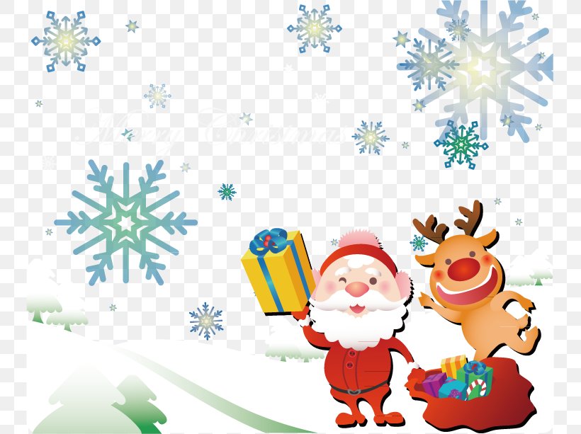 Santa Claus Christmas Template Gift, PNG, 745x613px, Santa Claus, Art, Branch, Cartoon, Christmas Download Free