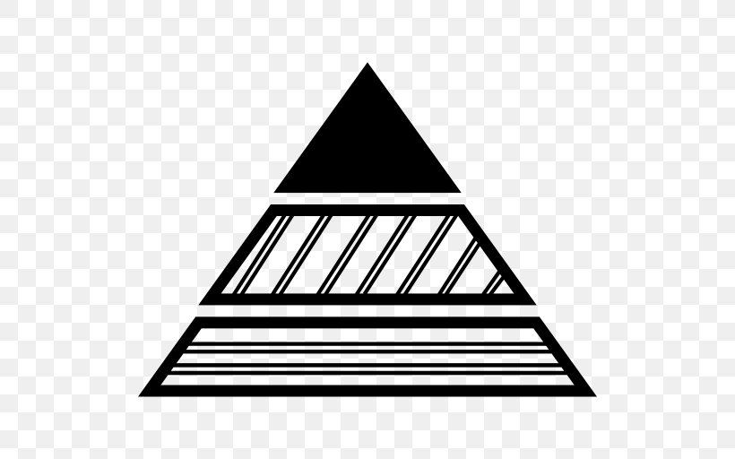 Elongated Triangular Pyramid Triangle Square Pyramid, PNG, 512x512px, Pyramid, Area, Black And White, Elongated Triangular Pyramid, Facade Download Free