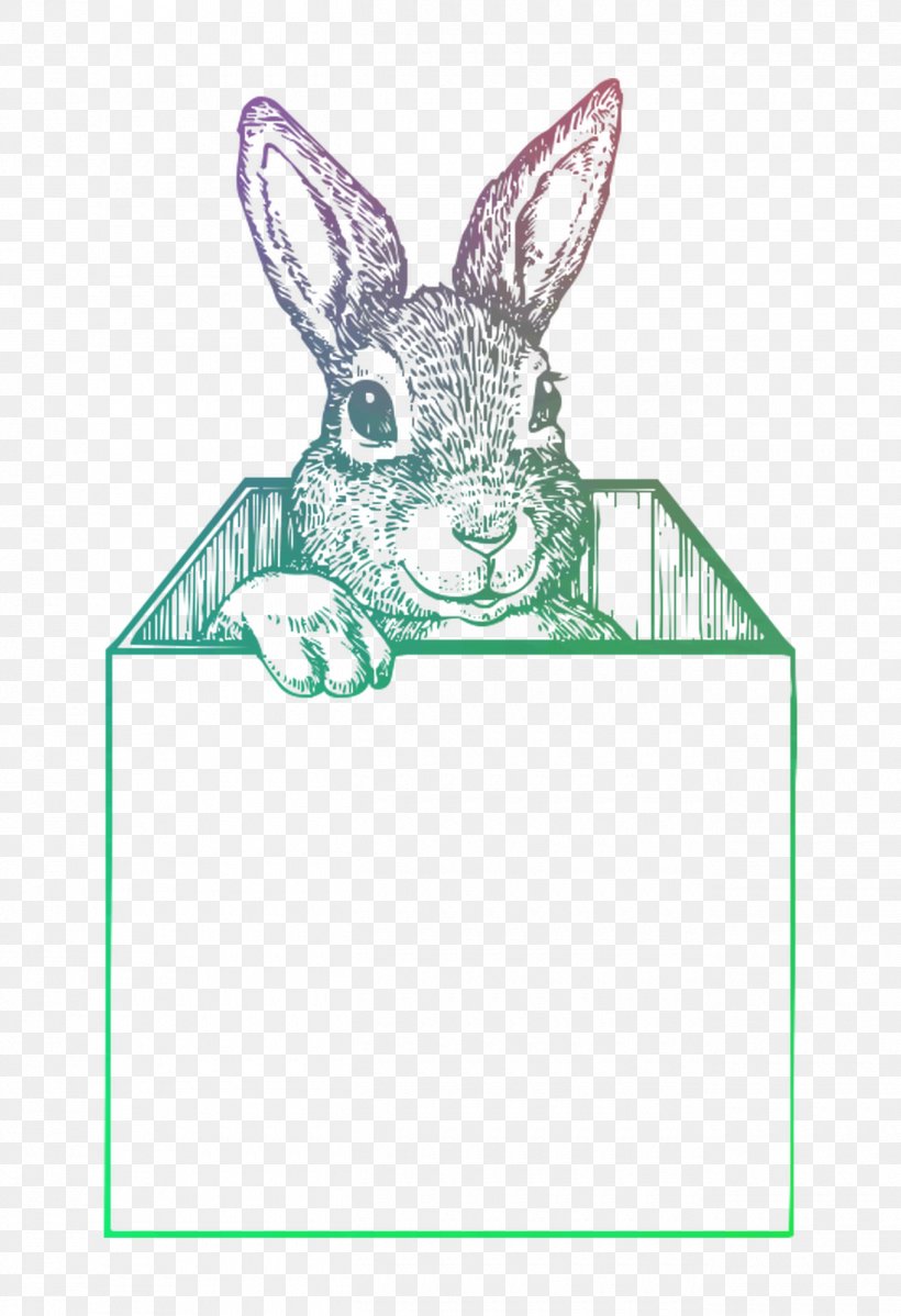 Domestic Rabbit Hare Easter Bunny Illustration, PNG, 1300x1900px, Domestic Rabbit, Art, Drawing, Easter, Easter Bunny Download Free