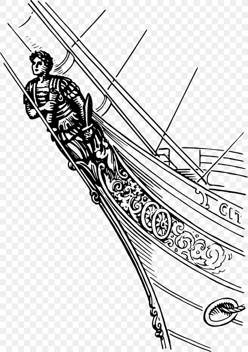 Figurehead Line Art Drawing Ship, PNG, 1690x2392px, Figurehead, Arm, Art, Black And White, Cold Weapon Download Free