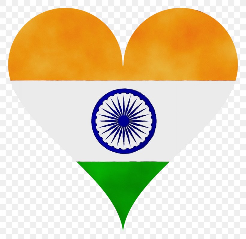 India Independence Day Background Watercolor, PNG, 1024x995px, Watercolor, Ashoka Chakra, Flag, Flag Of India, Heart Download Free