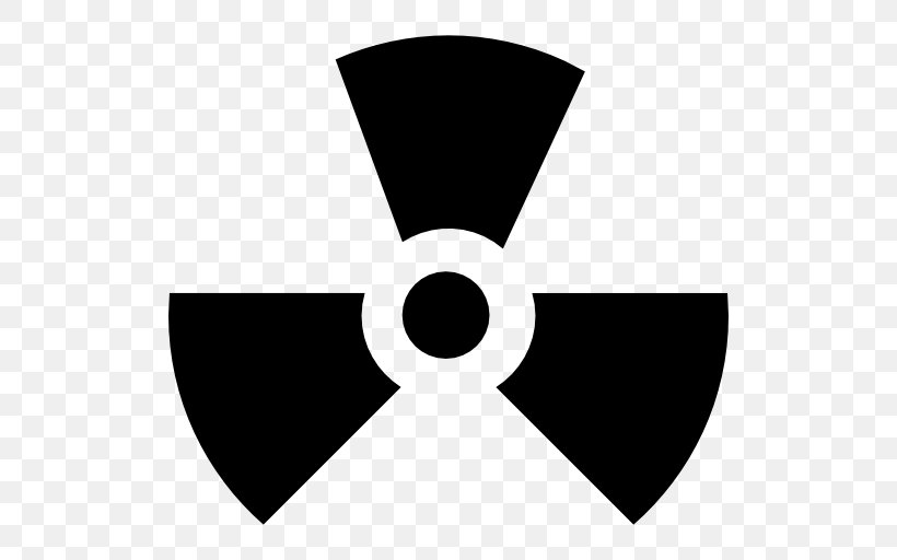 Nuclear Power Radioactive Decay Nuclear Weapon Symbol Clip Art, PNG, 512x512px, Nuclear Power, Black, Black And White, Brand, Hazard Symbol Download Free