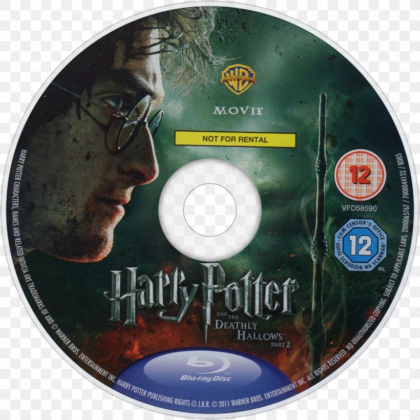 Compact Disc Harry Potter And The Deathly Hallows Blu-ray Disc Ultra HD Blu-ray, PNG, 1000x1000px, Compact Disc, Bluray Disc, Data Storage Device, Deathly Hallows, Dvd Download Free