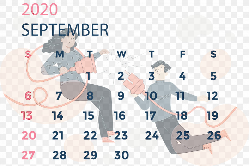 Font Area Line Meter, PNG, 3000x1995px, September 2020 Calendar, Area, Line, Meter, Paint Download Free