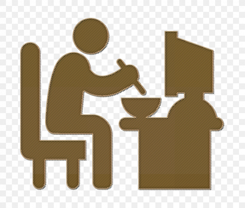 Lunch Icon Daily Job Icon Man Sitting In His Job Desk Eating Lunch Icon, PNG, 1234x1052px, Lunch Icon, Computer Desk, Desk, Eating, Food Truck Download Free