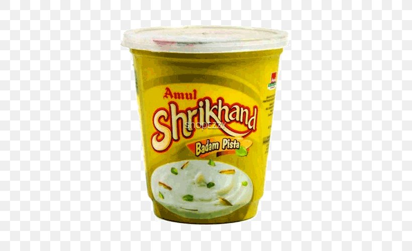 Shrikhand Milk Lassi Amul Yoghurt, PNG, 500x500px, Shrikhand, Almond, Amul, Cardamom, Condiment Download Free