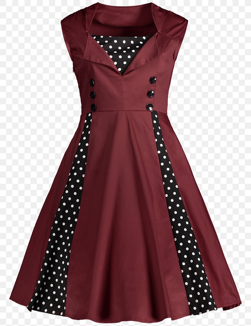 1950s Dress Polka Dot Vintage Clothing, PNG, 800x1064px, Dress, Clothing, Cocktail Dress, Day Dress, Fashion Download Free