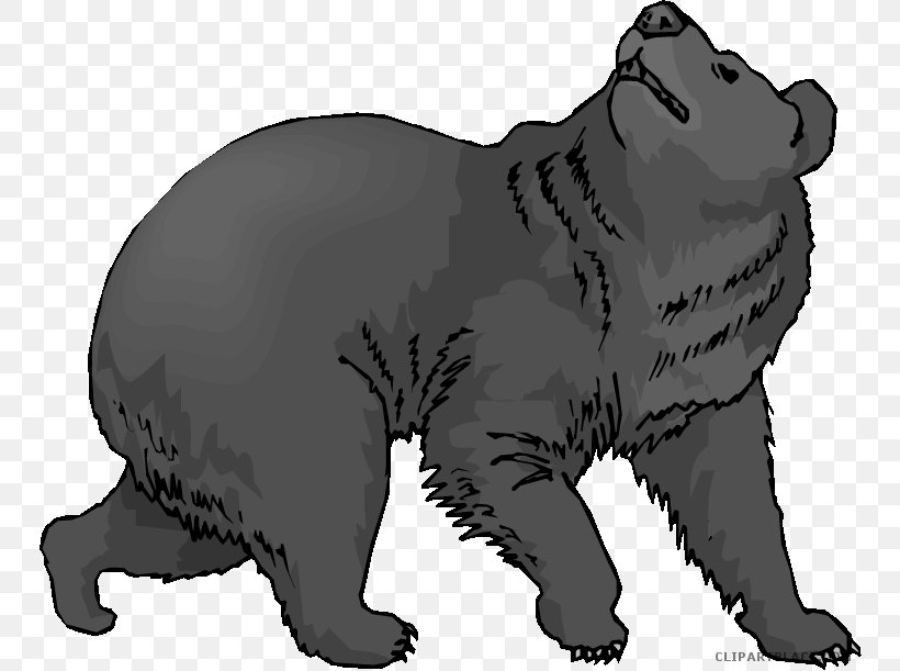 American Black Bear Clip Art Grizzly Bear Polar Bear, PNG, 750x611px, Watercolor, Cartoon, Flower, Frame, Heart Download Free