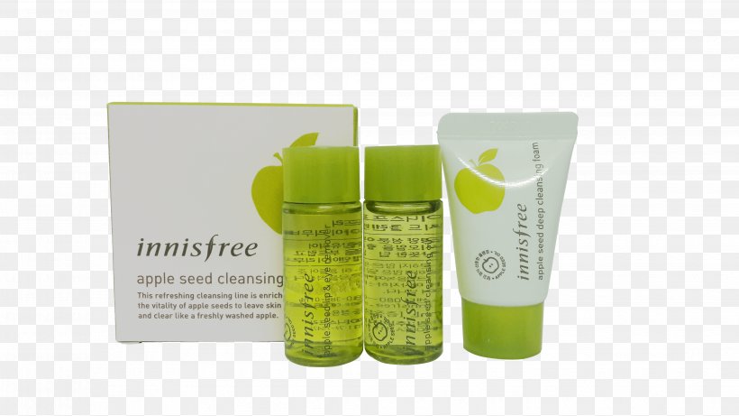 Cosmetics Lotion Innisfree Cleanser Apple, PNG, 4128x2322px, Cosmetics, Apple, Cleanser, Cream, Innisfree Download Free