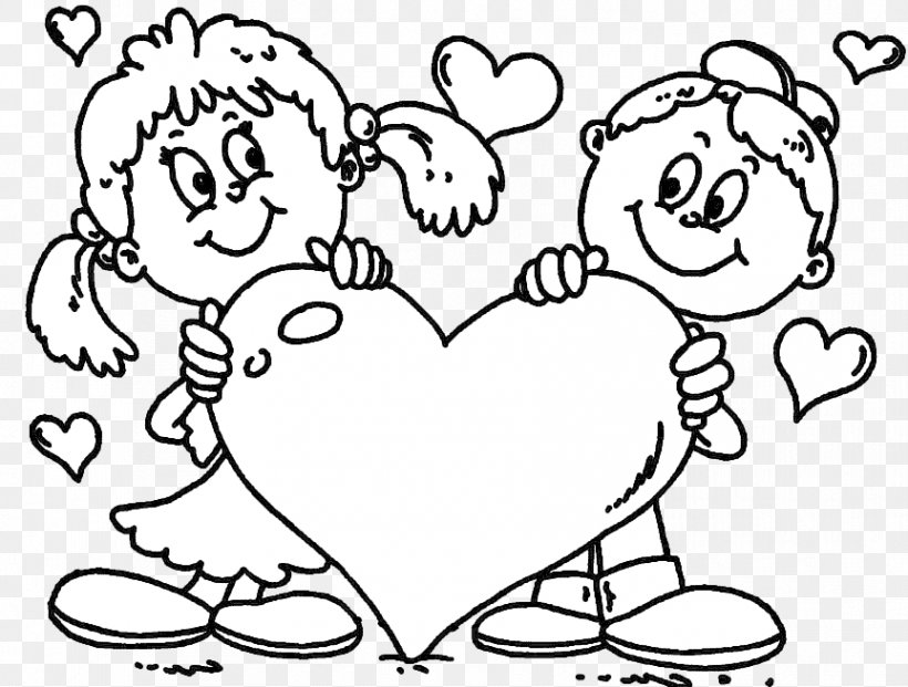 Drawing Painting Black And White Coloring Book, PNG, 863x654px, Watercolor, Cartoon, Flower, Frame, Heart Download Free