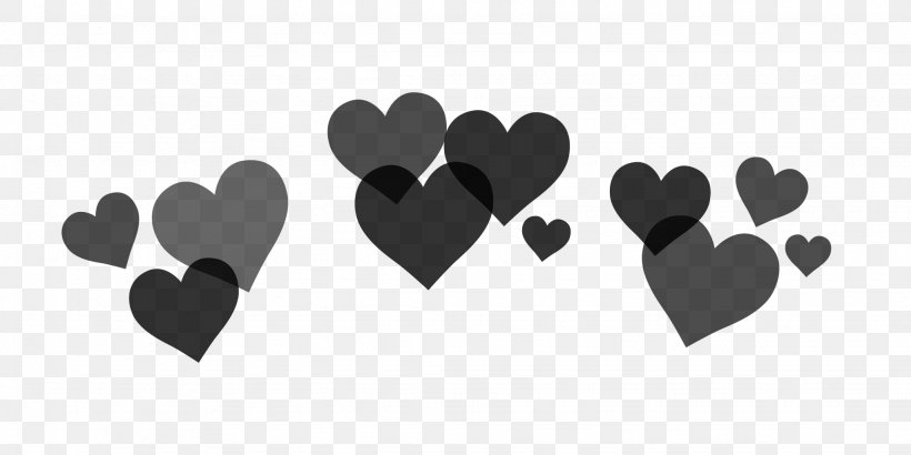 Heart PicsArt Photo Studio, PNG, 2048x1024px, Heart, Black, Black And White, Editing, Emoji Download Free