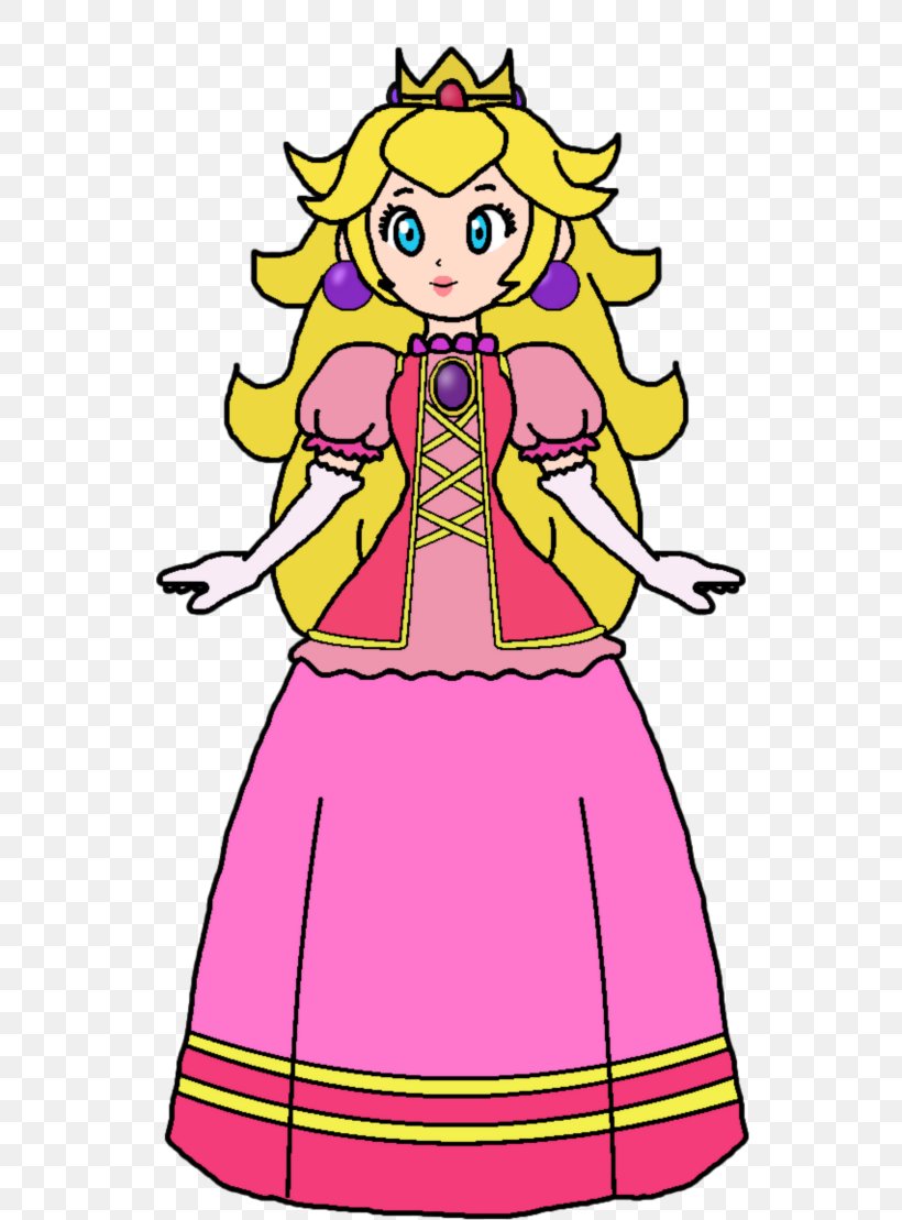 Super Princess Peach Mario Bros. Princess Daisy Luigi, PNG, 720x1109px, Super Princess Peach, Art, Artwork, Clothing, Fictional Character Download Free