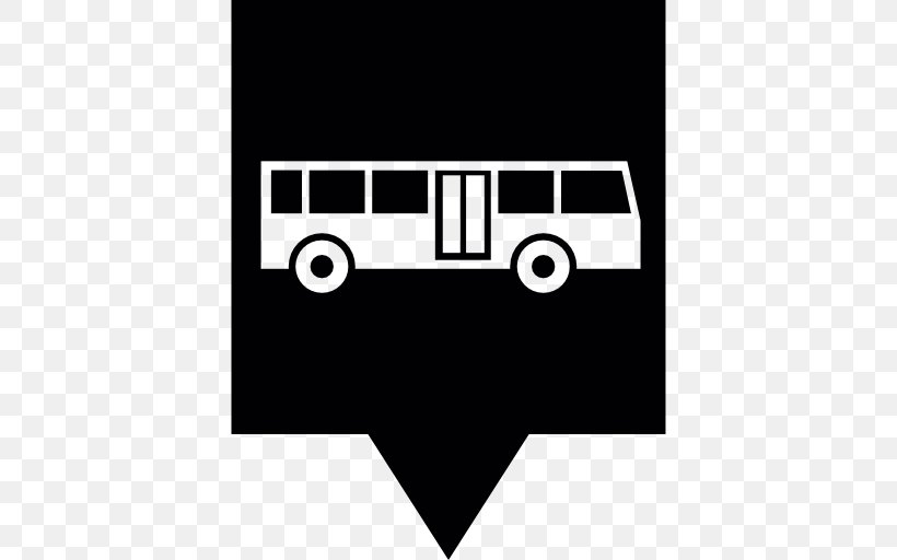 Bus Stop Map, PNG, 512x512px, Bus, Area, Black, Black And White, Brand Download Free