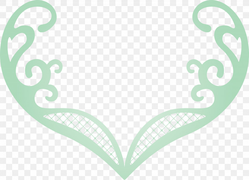 Classic Frame, PNG, 3000x2173px, Classic Frame, Green, Heart, Ornament, Visual Arts Download Free