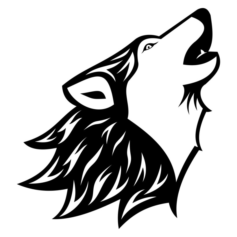 Gray Wolf Black Wolf Drawing Clip Art, PNG, 1024x1024px, Gray Wolf, Art, Artwork, Beak, Bird Download Free