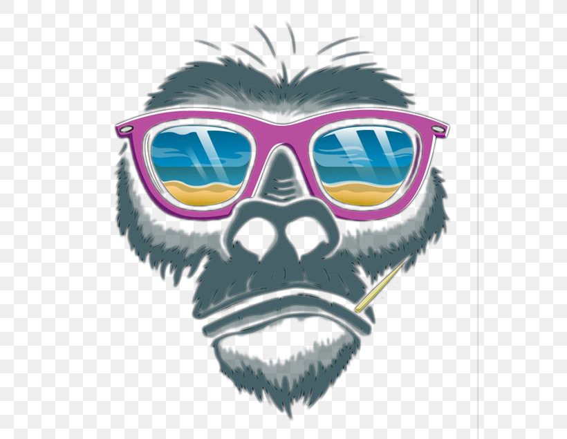 Orangutan Gorilla Monkey, PNG, 564x635px, Orangutan, Architectural Illustrator, Cartoon, Eyewear, Facial Hair Download Free