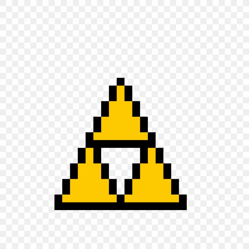 The Legend Of Zelda: Tri Force Heroes The Legend Of Zelda: Breath Of The Wild Triforce Pixel Art, PNG, 1024x1024px, Legend Of Zelda Tri Force Heroes, Art, Chiptune, Cone, Deviantart Download Free