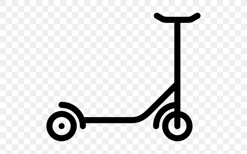 Car Kick Scooter Truck, PNG, 512x512px, Car, Area, Black And White, Kick Scooter, Logo Download Free