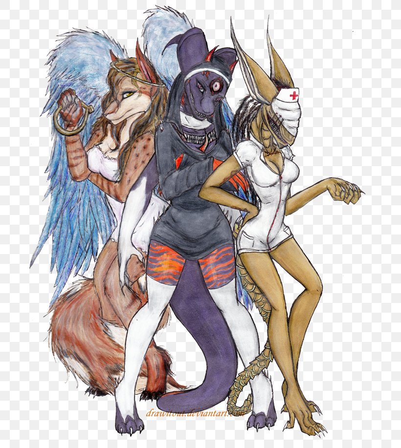 DeviantArt Werewolf Mythology, PNG, 700x917px, Watercolor, Cartoon, Flower, Frame, Heart Download Free