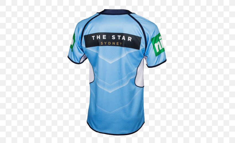New South Wales Rugby League Team 2016 State Of Origin Series T-shirt National Rugby League, PNG, 500x500px, New South Wales Rugby League Team, Active Shirt, Blue, Brand, Clothing Download Free