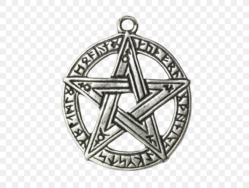 Pendant Pentagram Necklace Amulet Pentacle, PNG, 500x620px, Pendant, Amulet, Black And White, Body Jewelry, Emblem Download Free