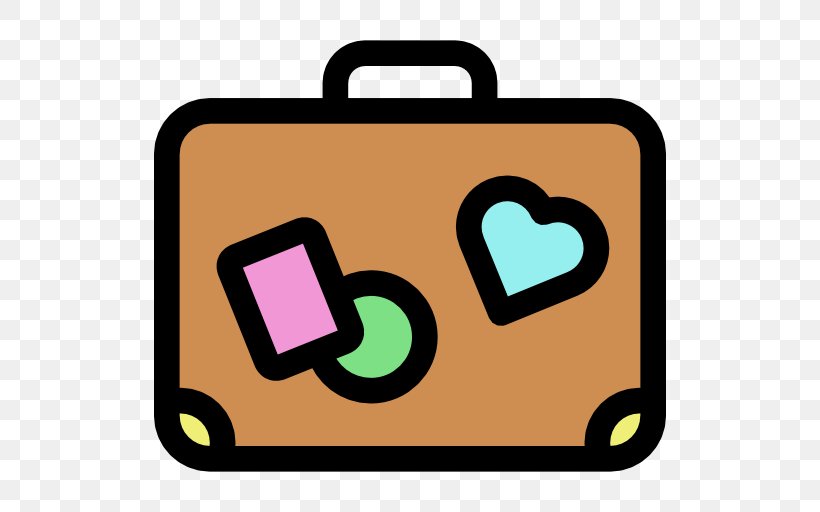 Suitcase Baggage Travel Clip Art, PNG, 512x512px, Suitcase, Area, Baggage, Briefcase, Heart Download Free