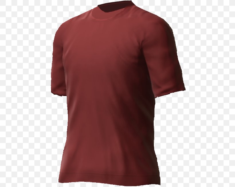 T-shirt Shoulder Maroon, PNG, 486x654px, T Shirt, Active Shirt, Maroon, Neck, Product Download Free