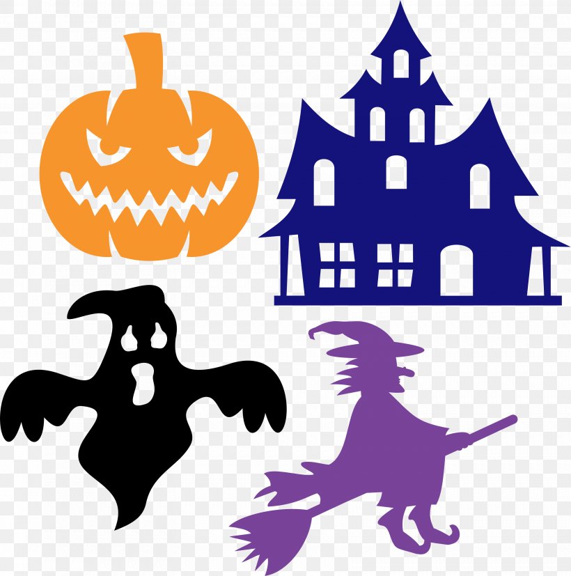 Halloween Jack-o'-lantern Ghost Witch Pumpkin, PNG, 3321x3351px, Halloween, Area, Artwork, Carnivoran, Cricut Download Free