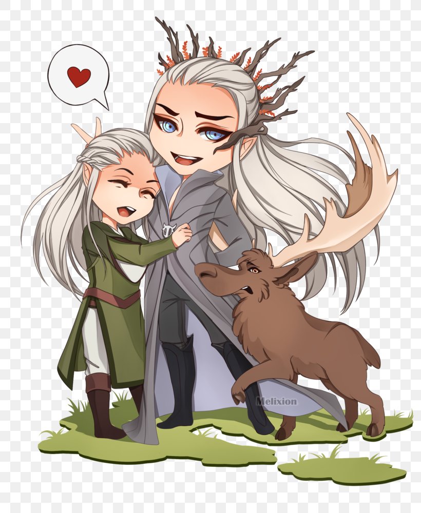 Legolas The Hobbit Middle-earth Deer, PNG, 800x1000px, Watercolor, Cartoon, Flower, Frame, Heart Download Free