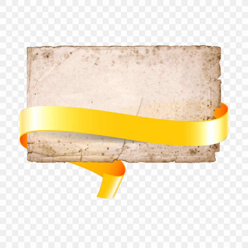 Yellow Ribbon Shiny Vector, PNG, 1000x1000px, Yellow, Blue, Gratis, Orange, Paper Download Free